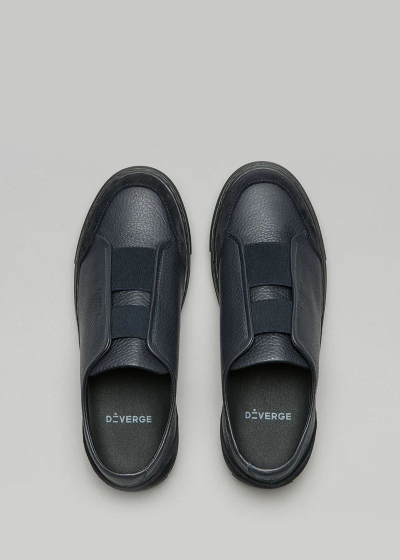 Deep Blue Grain Leather