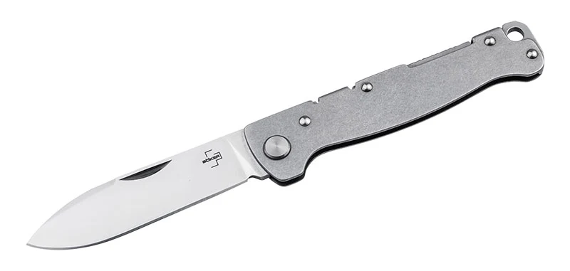 Couteau pliant Boker Plus Atlas Backlock Droppoint acier D2 lame 71 mm