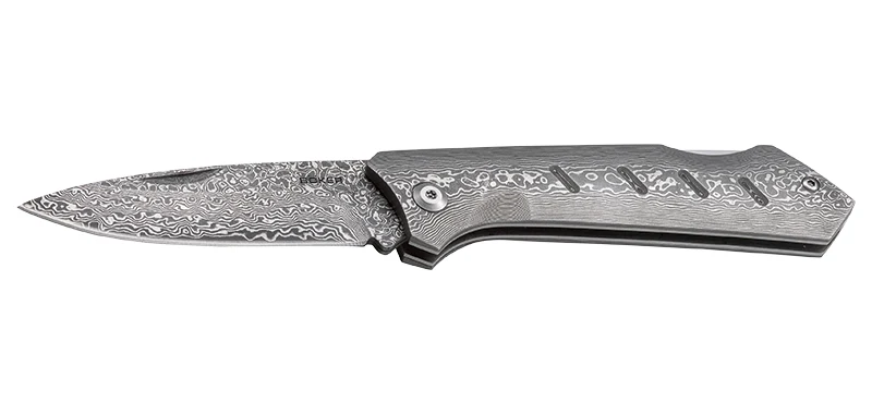 Couteau pliant Boker Plus Damascus Dominator acier Damas lame 84 mm