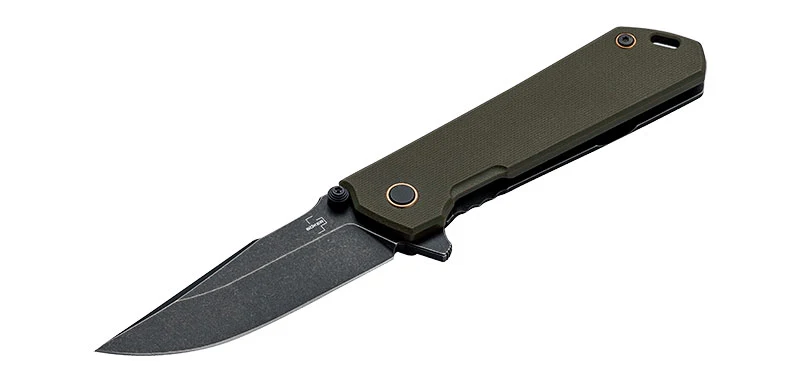 Couteau pliant Boker Plus Kihon OD Assist acier D2 lame 85 mm lame drop point