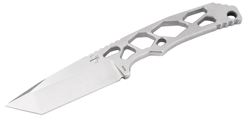 Couteau à lame fixe Boker Plus Superlight Tanto acier D2 lame 73 mm