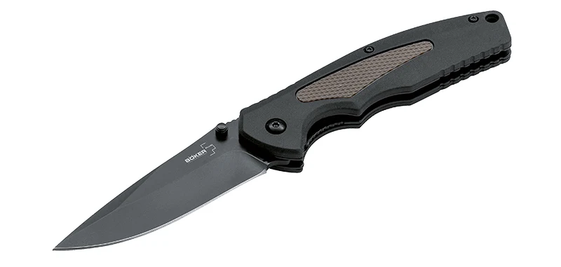 Couteau pliant Boker Plus Gemini NGA Black Coyote acier D2 lame 90 mm