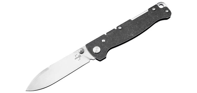 Couteau pliant Boker Plus Atlas Droppoint TS acier D2 lame 73 mm lame drop point