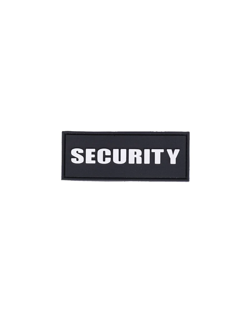 Morale patch Security Mil-Tec 3D en PVC 8,6 x 3,3 cm lettrage en relief auto-agrippant