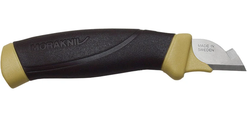 Couteau à lame fixe Morakniv d'électricien lame courte 21 mm pour dénudage de conducteur