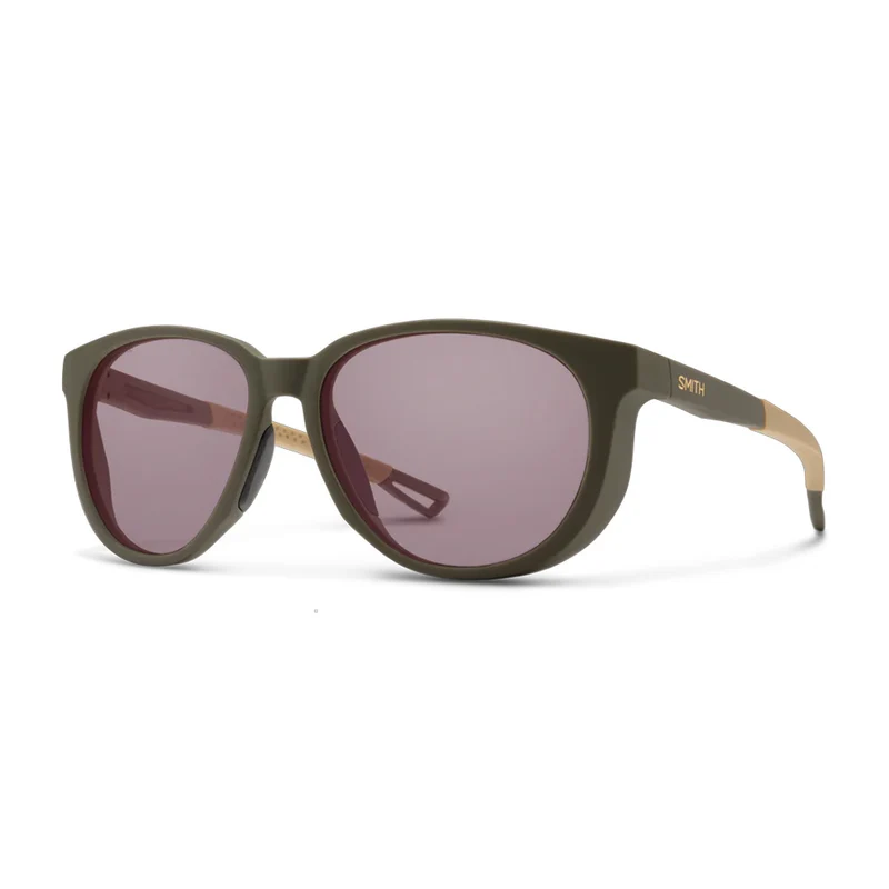 Lunettes de soleil Smith Seeker - Matte Forest ChromaPop Low Light Rose