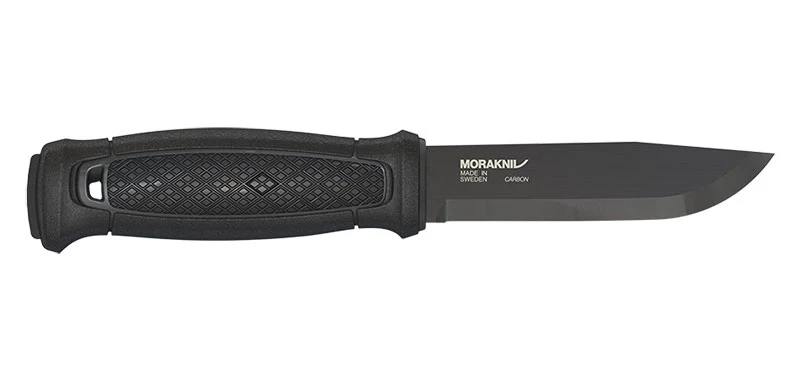 Couteau à lame fixe Morakniv Garberg BlackBlade carbone avec kit Multi-Mount soie pleine