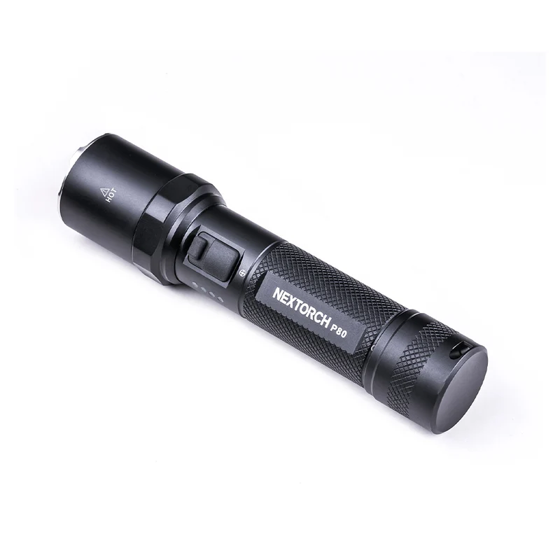 Lampe torche Nextorch P80B 2 100 lumens portée 380 m IPX7 en alliage d'aluminium de qualité