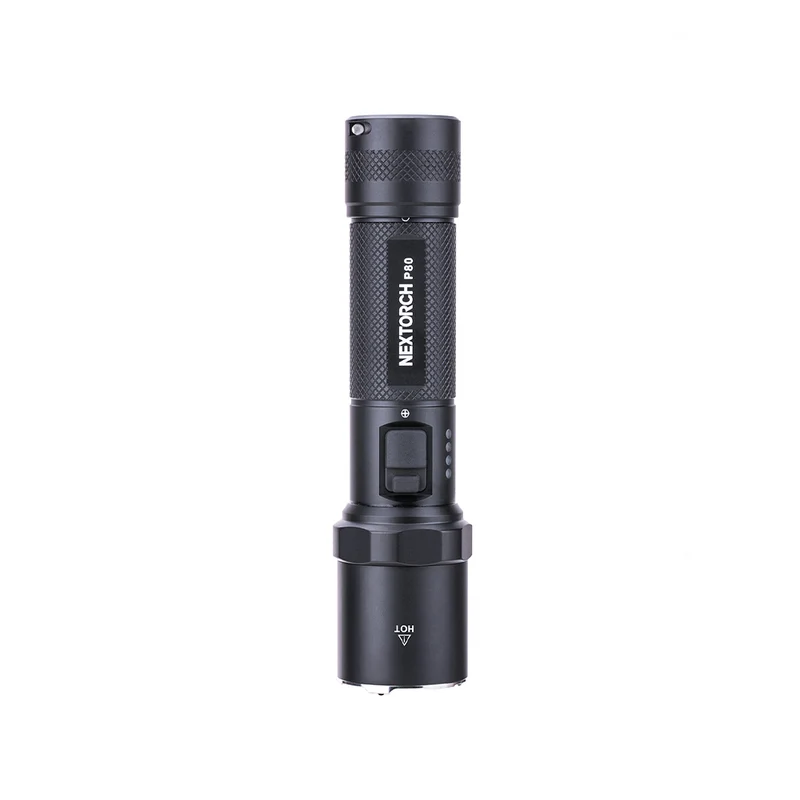 Lampe torche Nextorch P80B 2 100 lumens portée 380 m IPX7 en alliage d'aluminium de qualité