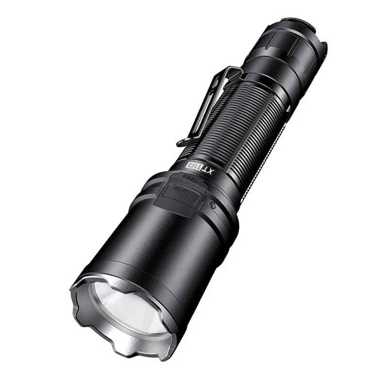 Lampe tactique Klarus XT11R 1 300 lumens portée 300 m IPX8 en alliage d'aluminium de qualité