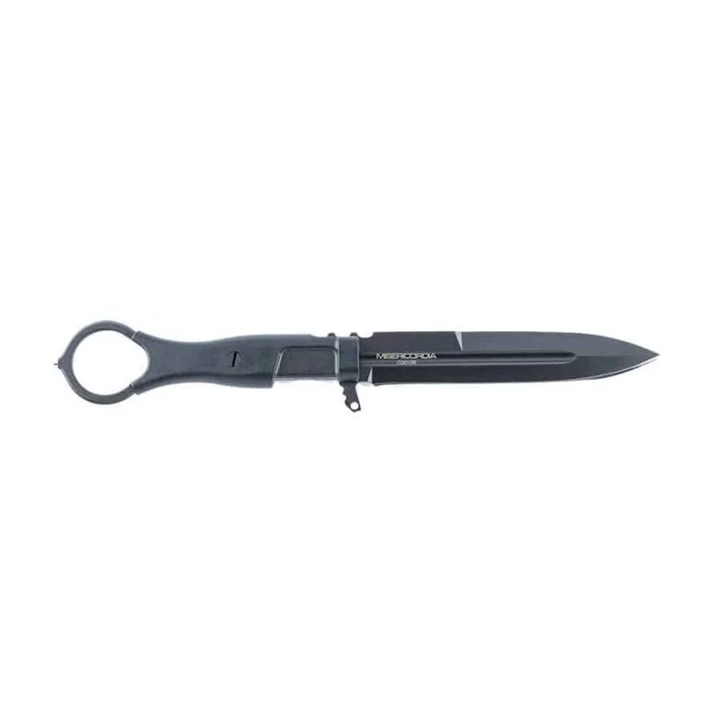 Couteau à lame fixe Extrema Ratio Misericordia acier N690 lame 118 mm pointe lance anneau de doigt