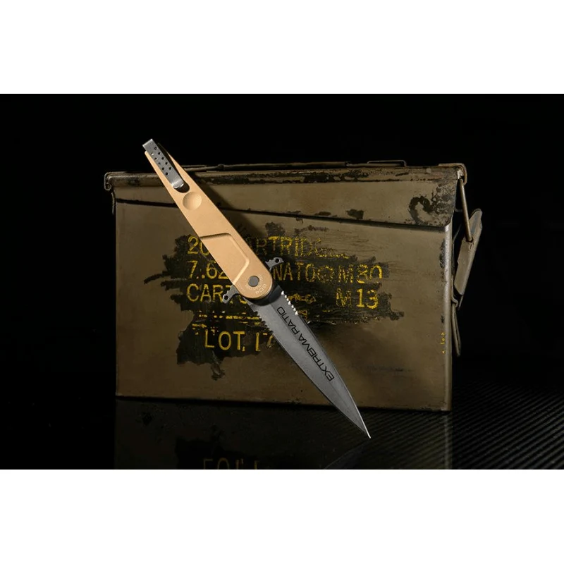 Couteau pliant Extrema Ratio BD4 Contractor acier N690 lame 123 mm double tranchant