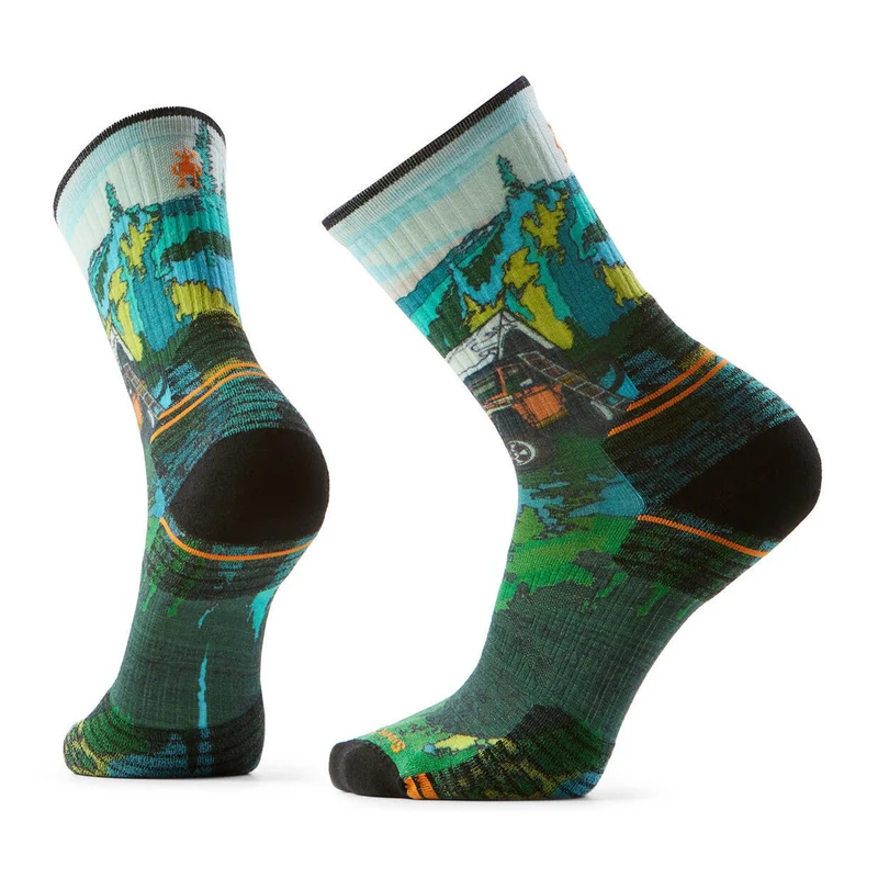 Bas Smartwool Hike Trail Trekker Print Crew (hommes)