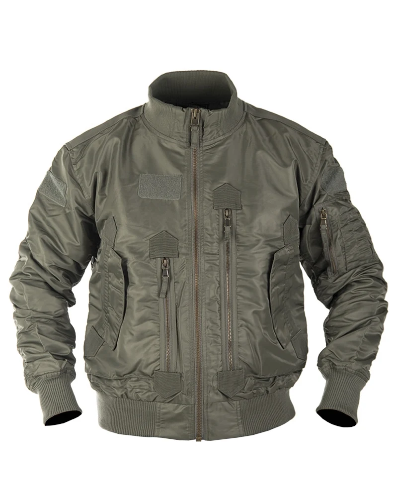 Blouson aviateur US Tactical Mil-Tec en nylon avec surfaces auto-agrippantes