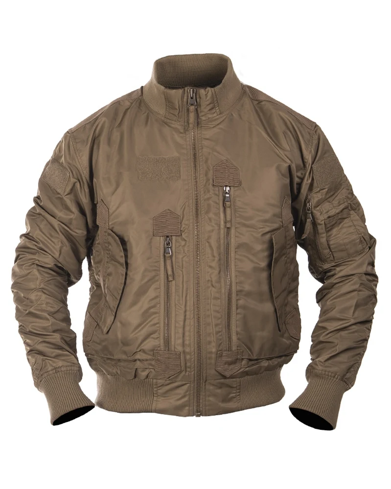 Blouson aviateur US Tactical Mil-Tec en nylon avec surfaces auto-agrippantes