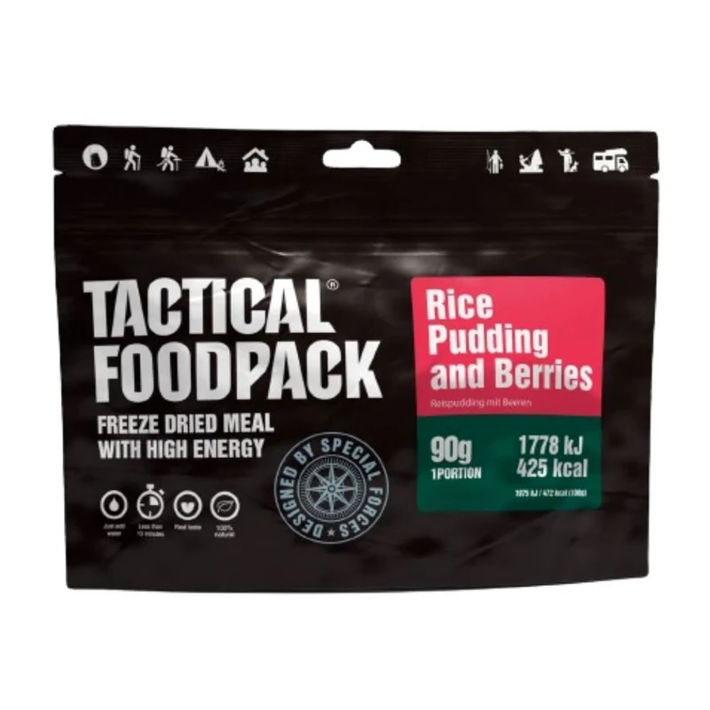 Ration lyophilisée Tactical Foodpack Riz au lait & Baies 427 kcal