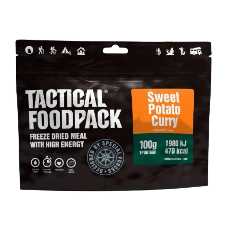 Ration lyophilisée Tactical Foodpack Patate Douce au Curry 504 kcal