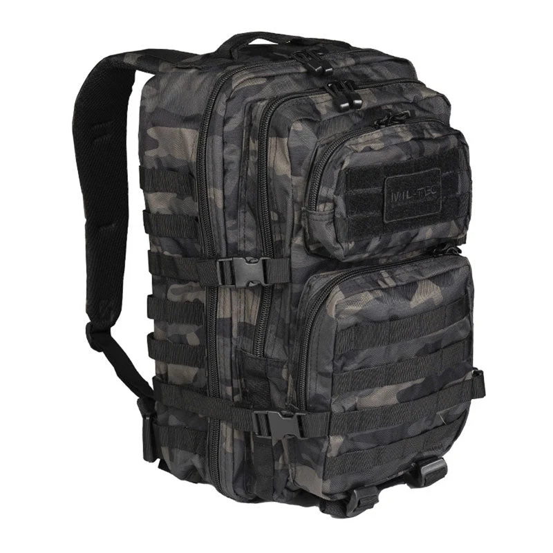 Sac à dos d'assaut Mil-Tec US 36 litres polyester 600D enduit PVC compartiment hydratation et MOLLE classique