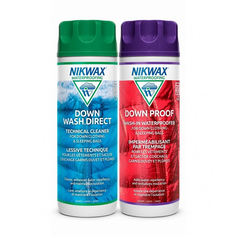 Ensemble nettoyant/imperméabilisant Nikwax Down DUO